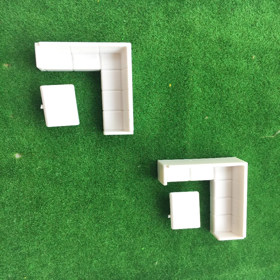 20 компл./лот DIY 1/50 масштабная модель простой диван белый цвет для архитектурной модели изготовления Декорации Модель игрушки