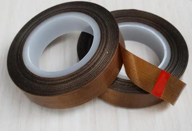 

wholesale 10m Long 0.13mm Thick PTFE Teflon High Temperature Heat-Resistant Adhesive Tape PTFE fiber cloth duct tape