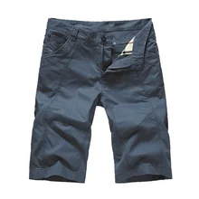 Брендовая одежда стиль Модные мужские летние хлопковые повседневные шорты/мужские тонкие удобные свободные карго шорты плюс размер 29-44