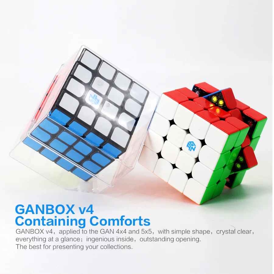 

GAN460M Magnetic Type 4x4 Magic Cube Puzzle Toy for Brain Training Black GAN 460 M Speed Puzzle Toys For Children