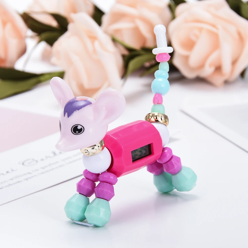 

Cartoon Bracelet DIY Charm Dress Quartz Clock Girls Fashion Cat Dog Digital Luxury Colorful Creaive Watch Gift For Children