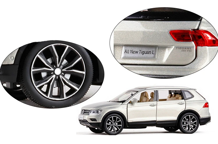 1/32 все новые Tiguan литые под давлением металлические SUV легированные модели автомобилей для детей рождественские подарки коллекция оригинальная коробка