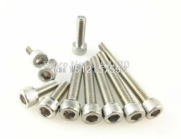 

Free Shipping 50pcs/Lot Metric Thread DIN912 M4x30 mm M4*30 mm 304 Stainless Steel Hex Socket Head Cap Screw Bolts A2-70