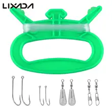 9 шт. рыболовные аксессуары, намоточная линия, намоточная катушка, катушки с 30 м, рыболовная леска, баррель, вертлюги, грузила, крючки