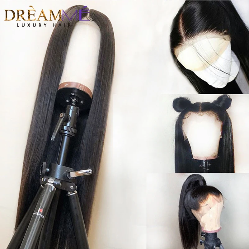 Перуанские 360 парик шнурка спереди al Прямой полный 360 парик шнурка фронта человеческих волос Prepluck парик из натуральных волос с волосами