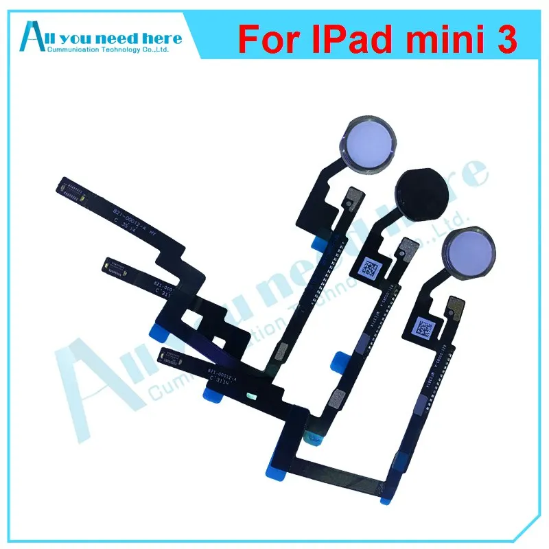 

AAA factory quality For iPad mini 3 Home Button Key Flex Cable Assembly Replacement Black gold white