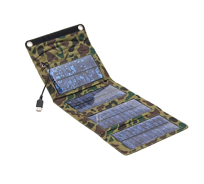 

Foldable 5V 7W Solar Panel Portable Folding Waterproof Solar Panel Charger Mobile Power Battery Charger USB charging for Phones