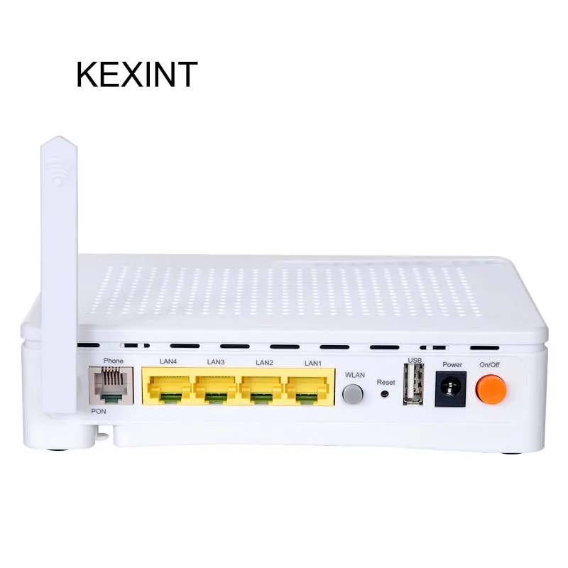 

KEXINT GPON ONU FTTH 4Port OLT POTS+WIFI GPON ONU with USB adapter Equipment