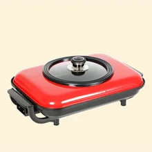 Barbecue grill fish pot electric machine