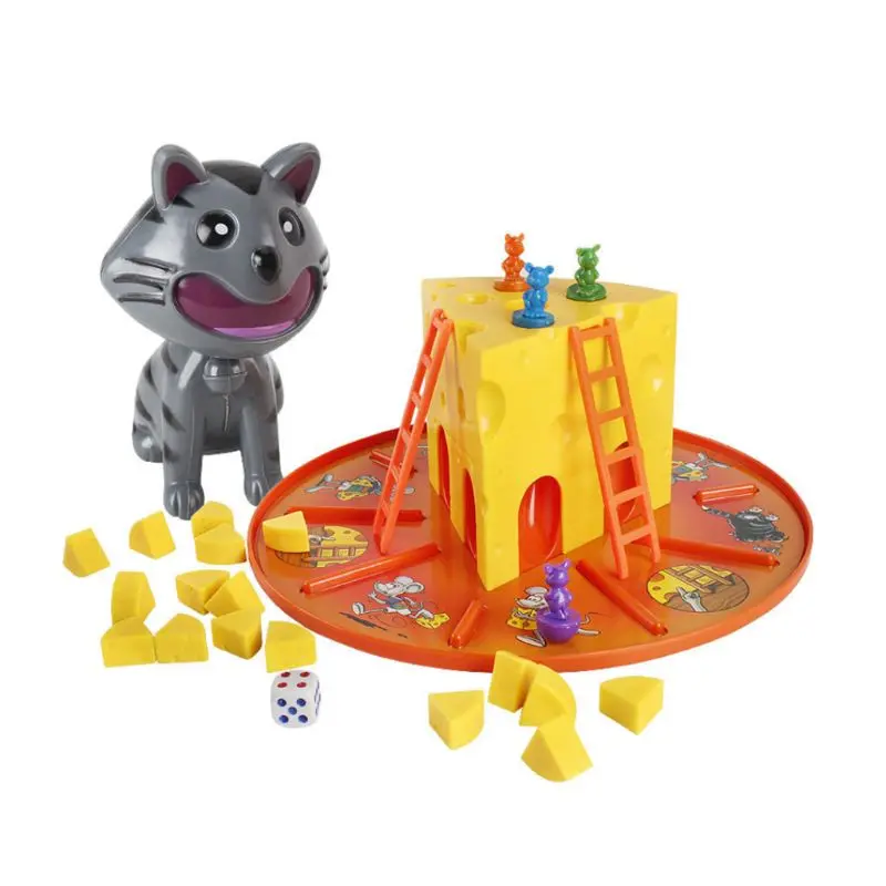 

Premium New 1Set Cat and Mouse Eat Cheese Cake Board Game Toys for Parent-Child Interaction Intelligent Toy Holiday Gifts