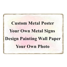 20x30 см/15x30 см/30x40 см металлические знаки на заказ, живопись, металлические плакаты, таблички, номерные знаки для Прямая поставка