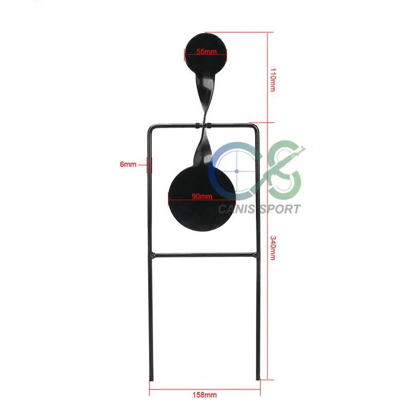 Мишень для стрельбы из бычьего глаза 15x2x46 см железная мишень для спорта на открытом воздухе gs36-0013