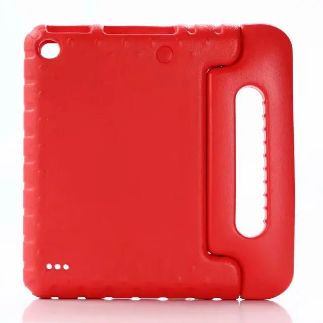 Детский планшет, противоударный чехол для samsung Galaxy Tab S5e 10,5 T720 T725, детская ручка, подставка, EVA Силиконовый Чехол+ пленка - Цвет: Красный