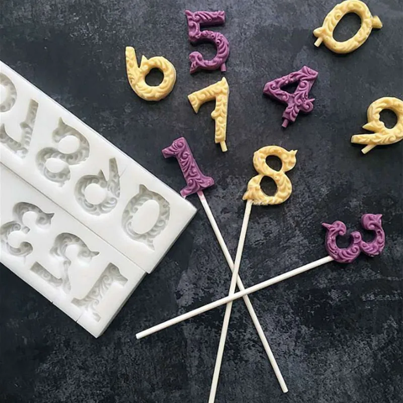 

Embossed digital silicone mold DIY fondant cake mold chocolate fudge tool kitchen baking utensils
