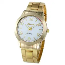 5001 Мода для отдыха женские наручные часы Нержавеющая сталь СПОРТ КВАРЦ часовым наручные аналоговые часы