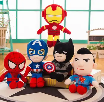 

Marvel Avengers Plush Toys Doll Spider-man Spider man Far from home Captain Black Panther Iron man Super man Soft Plush Doll Toy