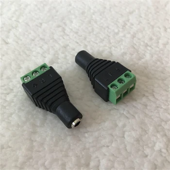 

10pcs/lot Welding-Free DC 3.5mm to Dual Channel 3Pin Audio Stereo Plug for Monitor Camera Connection