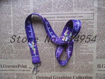 

Free shipping 20 Pcs /Wholesale lots Tinker Bell Necklace Strap Lanyards Cell Phone PDA Key ID Strap Charms L070