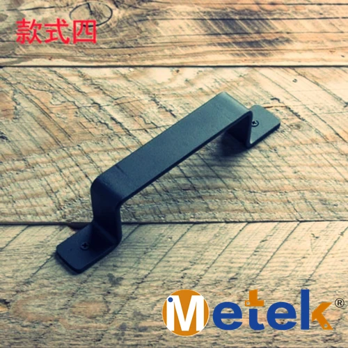 

Black Pull Handle Heavy Duty Solid Cast Iron Sliding Barn Door hardware