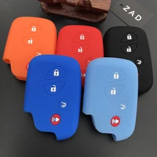 ZAD силиконовый чехол для ключей автомобиля, набор для LEXUS ct200h IS is250 es350 gs450h gs350 gs460 is350, автомобильные аксессуары, 4 кнопки, брелок
