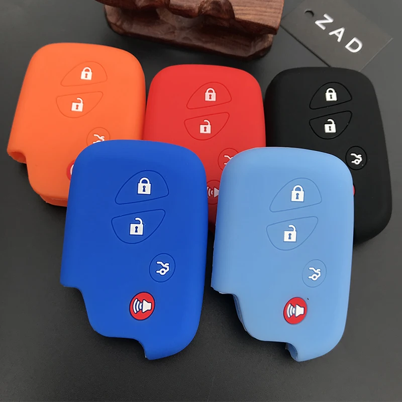 

ZAD silicone car key cover case set for LEXUS ct200h IS is250 es350 gs450h gs350 gs460 is350 car accessories 4 buttons key fob