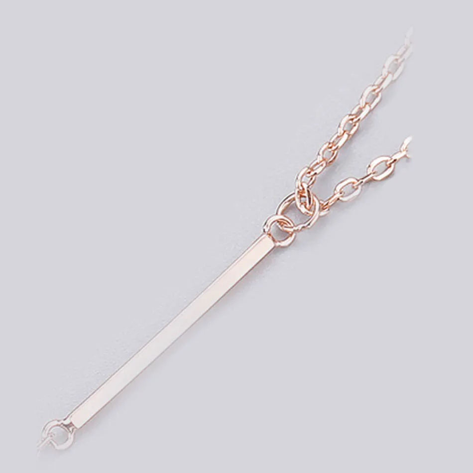 6Virgooer Long Necklace Collares Maxi Necklace Collier Delicate Simple Jewelry Y Lariat Necklace Extension Chain For Women Bar Pendant