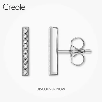 

Ear Stud Earrings Vertical Bar,2019 Accessories Fashion Jewelry 925 Sterling Silver Classic Lifestyle Gift For Women