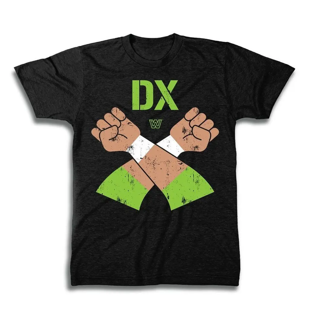 الكبار عالم المصارعة ent. d deneration x dx الأيدي السوداء t-shirt قمزة t قميص محب بارد يا الرقبة القمم المحملة زائد الحجم