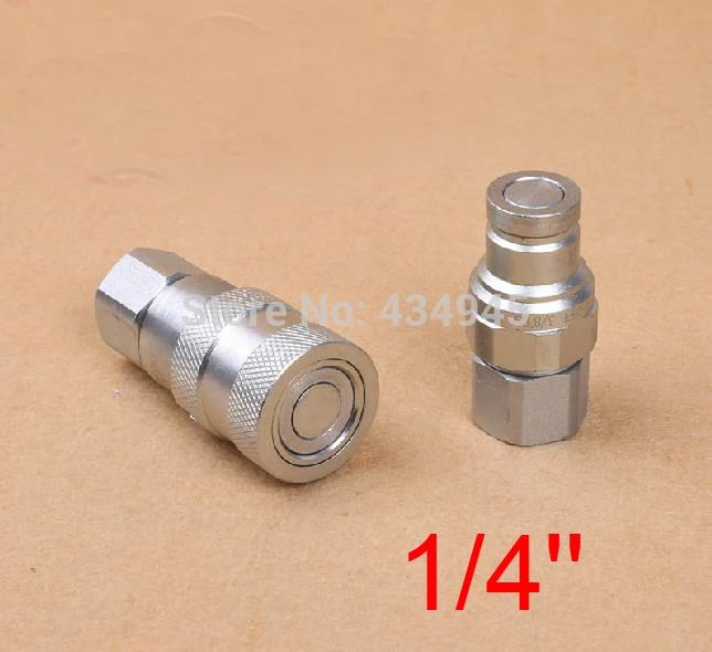 1/4'' inch FF hydraulic quick connector plane Flat Face Series Hydraulic Quick Couplings for navvy rooter excavator 