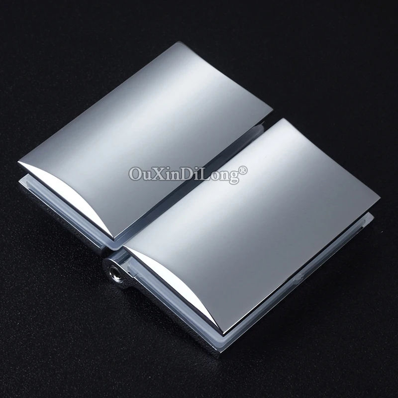 New 1piece Zinc Alloy Frameless Bathroom Shower Door Hinges Glass