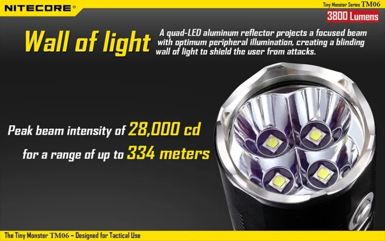 Torch 3800 Lumen Lanterna Subaquática 18650 com Coldre