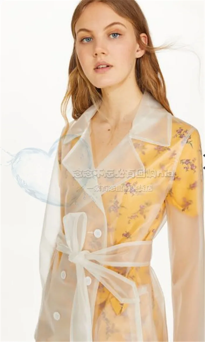 transparent pvc trench coat
