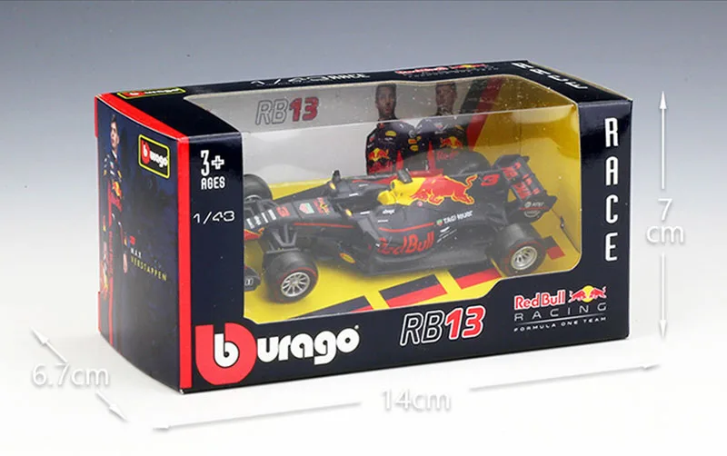 1/43 2016 2017 F1 формула красный бык гоночные автомобили игрушка литой под давлением