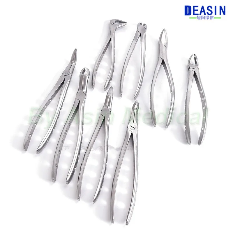 Minimally invasive extraction forceps set Dental extraction forceps
