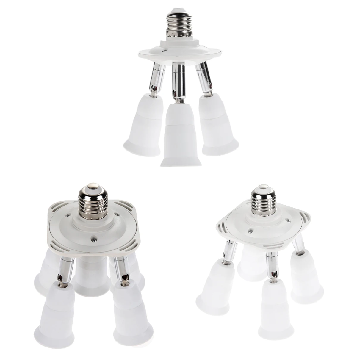 

Adjustable 5 in 1 E27 Base Light Lamp Bulb 90V-240V Base Socket Adapter Lamp 90V-240V Holder Converte high quality