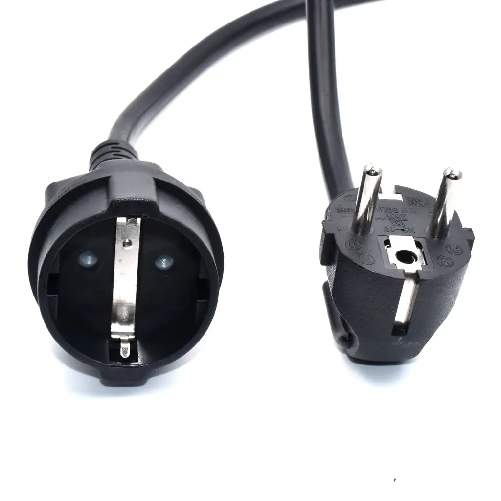 1.5 square EU German plug socket extension power cable IEC320 16A 250V