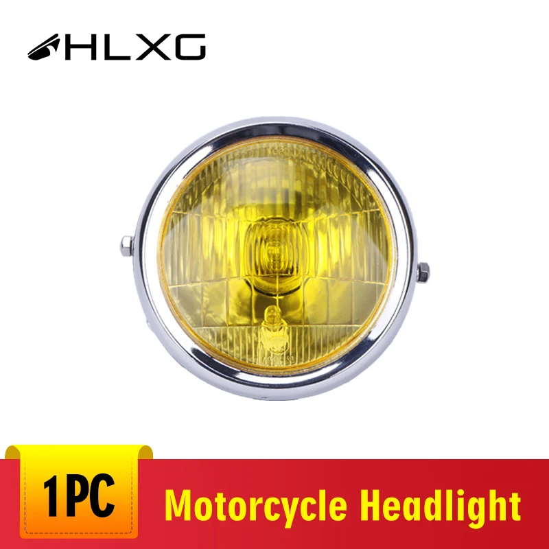 Hlxg 1 шт. супер яркая мотоциклетная галогенная фара 6000K 12V Moto Spotlight