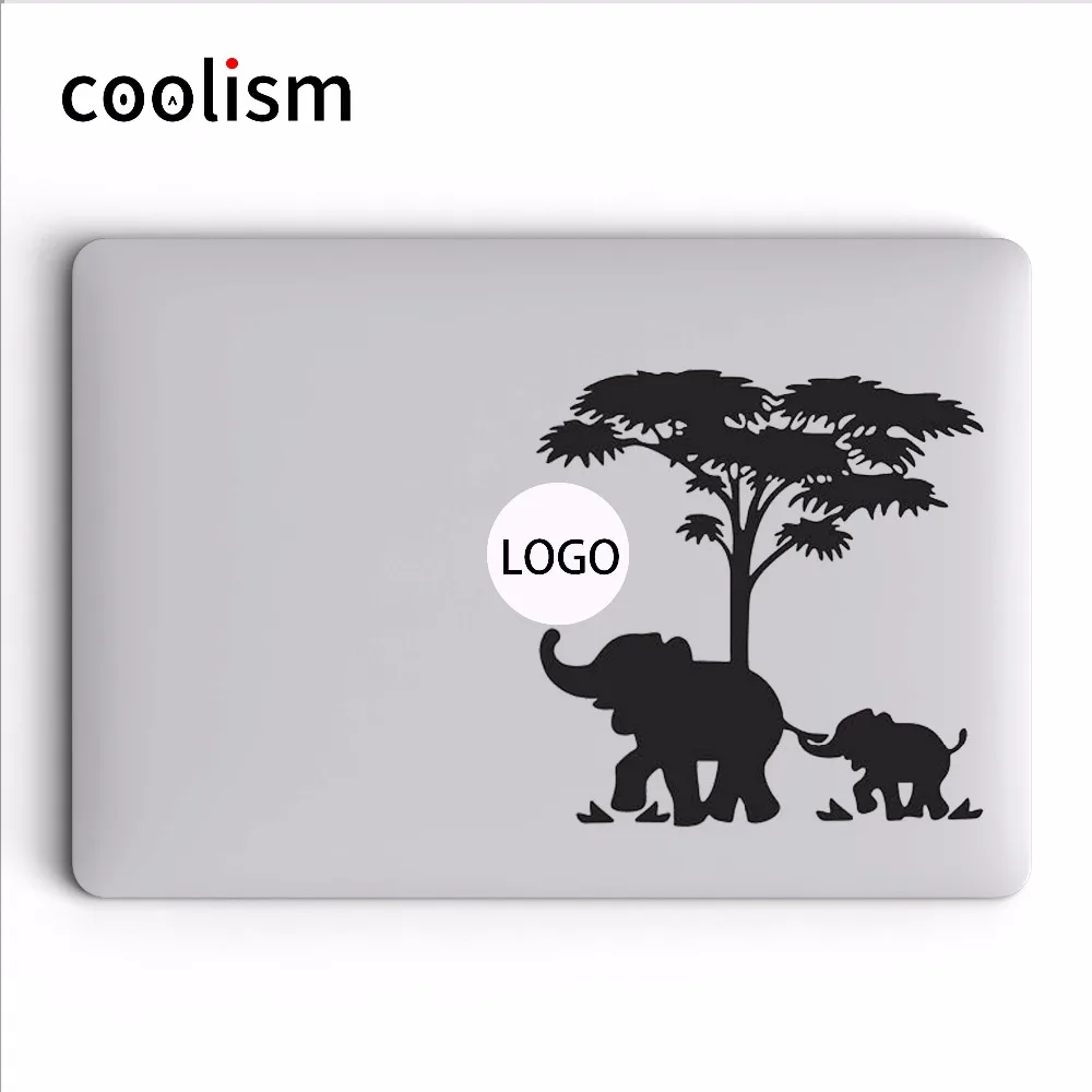 Elephant Father & Son Vinyl DIY Decal Laptop Sticker for MacBook Air Pro Retina Mac 11 12 13 15.6 inch Mac HP Mi Notebook Skin