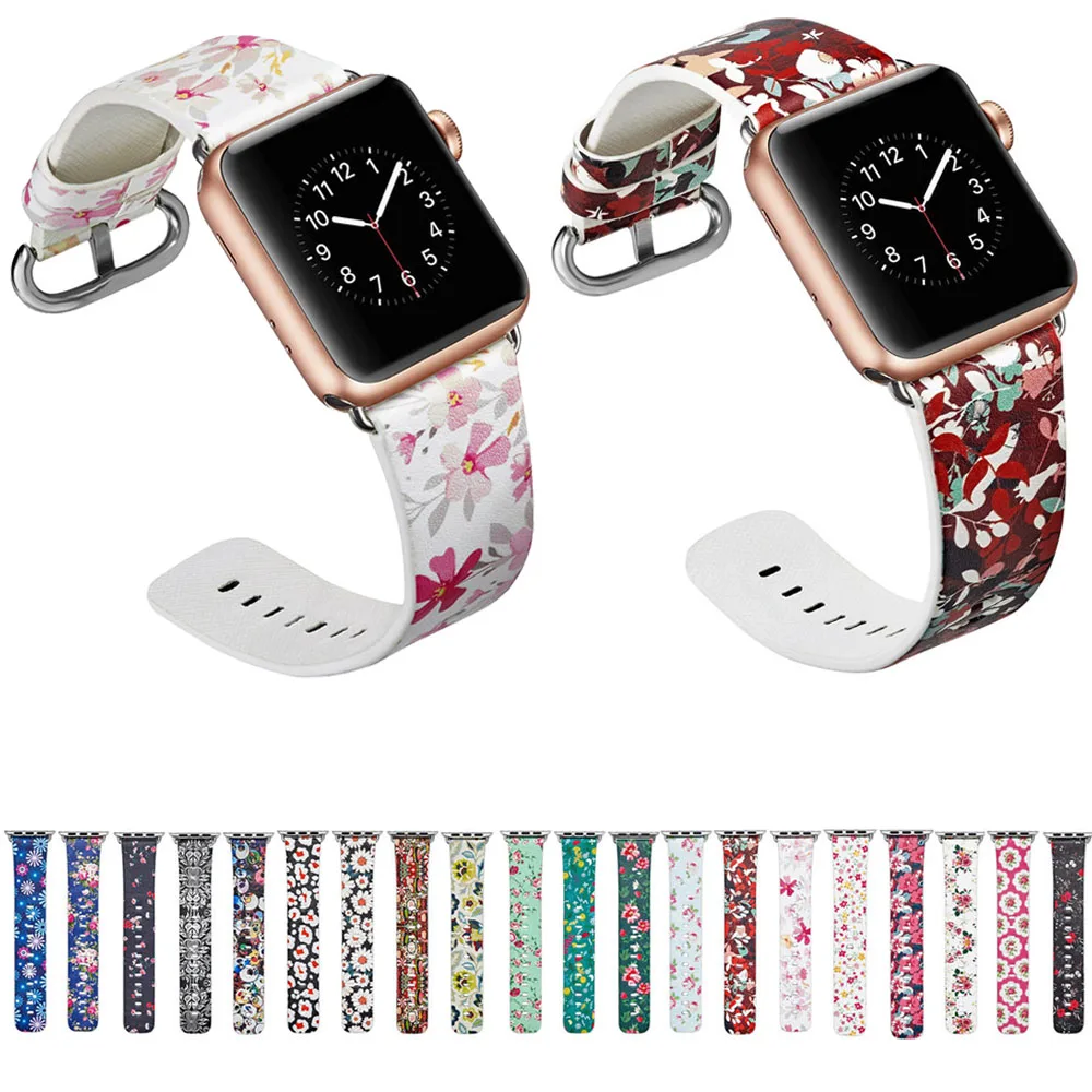 Ремешок кожаный для Apple Watch Band Series 1/2/3/4/5 44 мм 42 40 38 мм|Ремешки часов| |