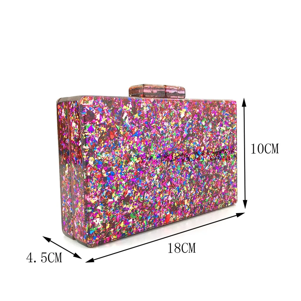 Женская вечерняя сумочка с геометрическим узором, цветная акриловая коробка, вечерние посылка, высокое качество, прочные сумки через плечо BL5