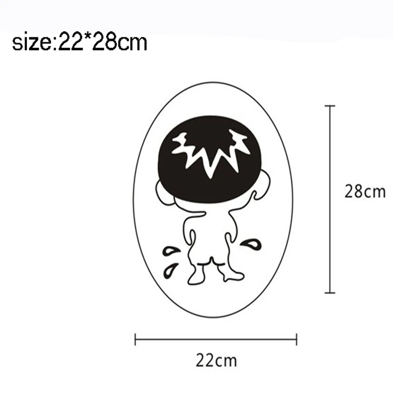 Забавная улыбка Наклейка на стену для ванной комнаты s туалет украшение для дома водонепроницаемые наклейки на стены для туалета декоративный плакат домашний декор
