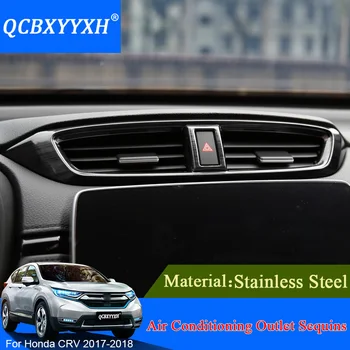 

Car Styling Conditional Panel Decorative Sequin For Honda CRV CR-V 2017 2018 Internal Decorations Stickers Auto Interior Frame