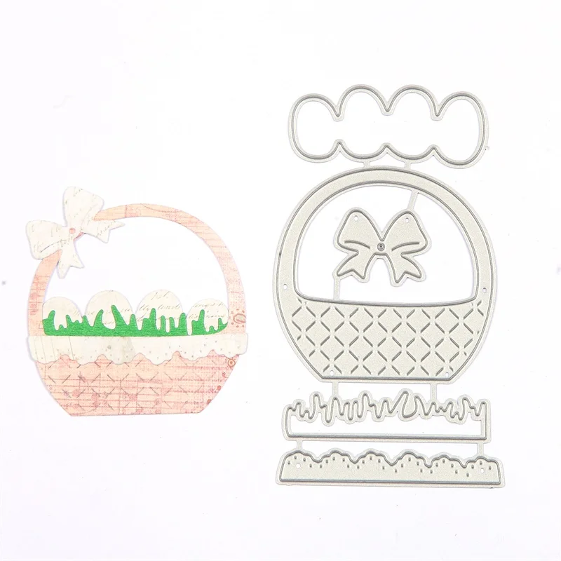 

Bow Tie Egg Basket Metal Cutting Dies Stencil for DIY Scrapbooking Album Embossing Paper Card Decorative Craft Diecuts New 2018