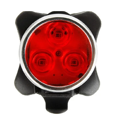 WOSAWE встроенный велосипедный фонарь USB зарядное устройство перезаряжаемый светодиодный велосипедный передний задний фонарь 3 светодиодный s предупреждающий мерцающий свет - Цвет: Красный