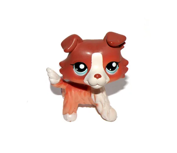 

Pet Shop Animal Brown Red White Puppy Dog Doll Figure Child Toy