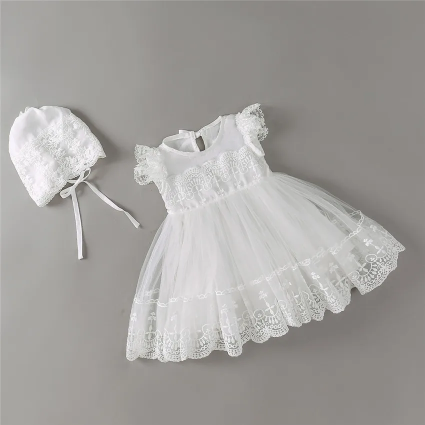 HAPPYPLUS/Детские платья на крестины; платье для маленьких девочек; одежда для маленьких девочек на крещение; летние платья для маленьких девочек на свадьбу