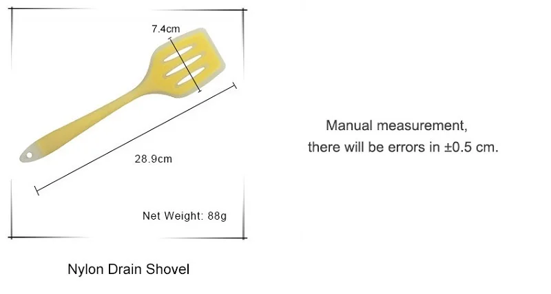 1 шт. кухонная утварь кухонные инструменты Лопатка и ложка кухонная посуда нейлоновая и Пищевая силиконовая многоцветная