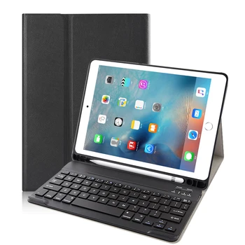 

Bluetooth Wireless Keyboard Case For iPad 9.7 2018 6th With Pencil Holder Smart PU Leather Full Cover For iPad 9.7 2017 Case 5th