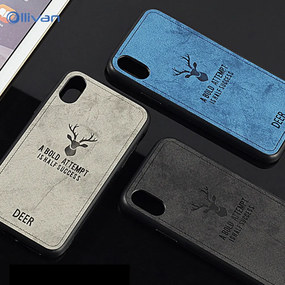 

Fabric Case For Huawei Honor 10 Back Cover Soft Silicone Edge Fabric Case For Huawei Honor 6X 7X 8X Max 8C 7C 9i 10 Cover Coque
