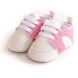 Простой стиль детские Для мальчиков и девочек из искусственной кожи на мягкой подошве туфли на плоской подошве шагомер ботинки обучения